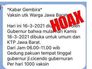 Beredar Hoaks Vaksinasi Umum di Gedung Pakuan Maret, RK: Nanti Juni