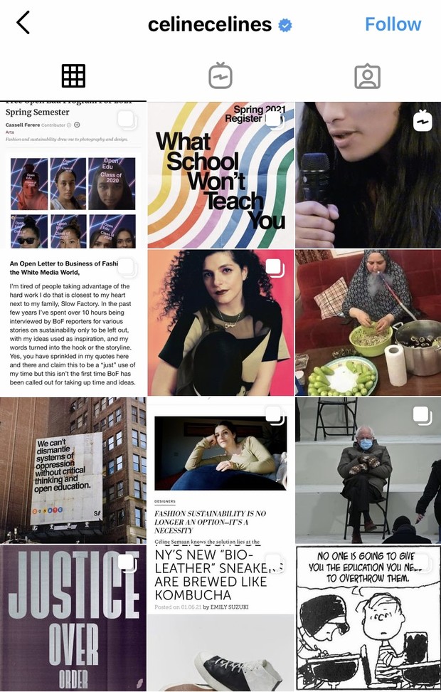 Feeds instagram @celinecelines.