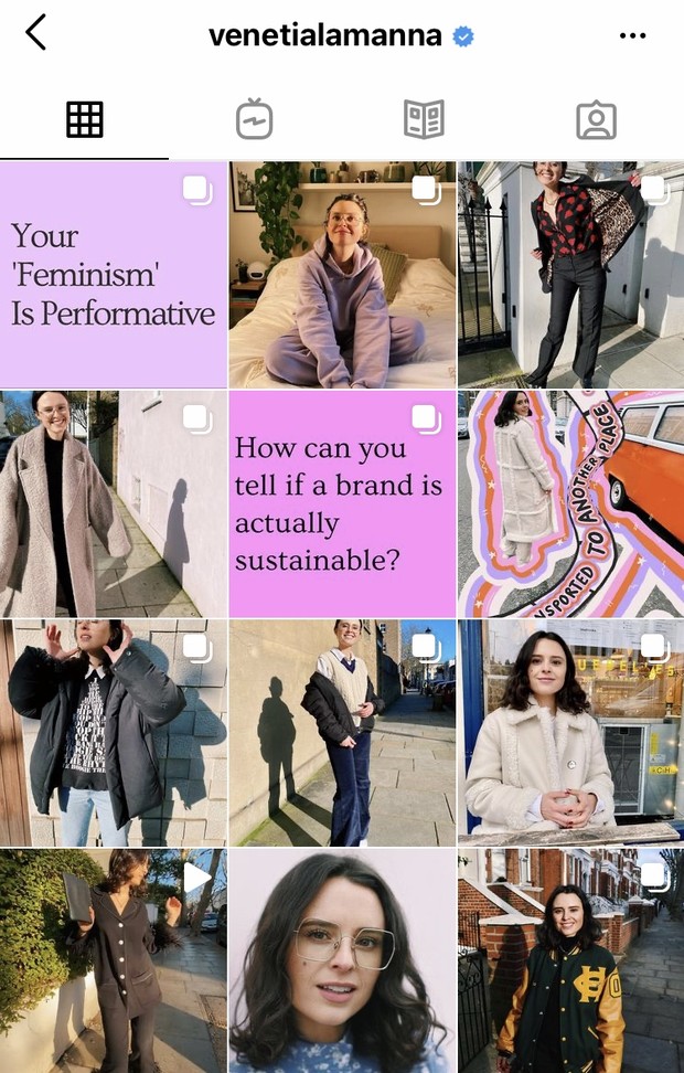 Feeds instagram @venetialamanna.