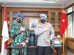 Tingkatkan Sinergitas, Kadiv Propam Polri Sowan ke Danpuspom Mabes TNI