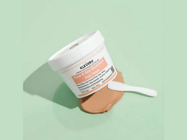 Kleveru Rose & Sea Buckthorn Pink Mask/Foto: Instagram.com/kleveruorganics clay mask kleveru