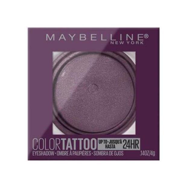 Maybelline Color Tatto Eyeshadow/maybelline.com Maybelline Color Tatto Eyeshadow merupakan salah satu cream eyeshadow tahan air terbaik yang berani dan tahan lama untuk tampilan sepanjang hari.