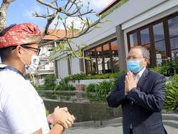 Sandiaga Bertemu Dubes India, Bahas Pembukaan Penerbangan Bali-India