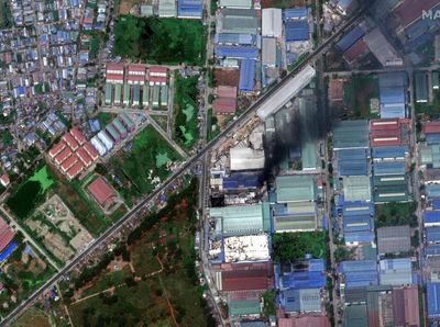 Citra Satelit Gambarkan Rusaknya Pabrik-pabrik China di Myanmar