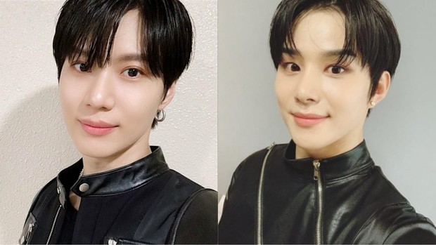 Taemin (kiri) dan Jungwoo (kanan)/Twitter.com/ Taemin dan Jungwoo seringkali disangka sebagai saudara kandung karena parasnya yang sangat identik.