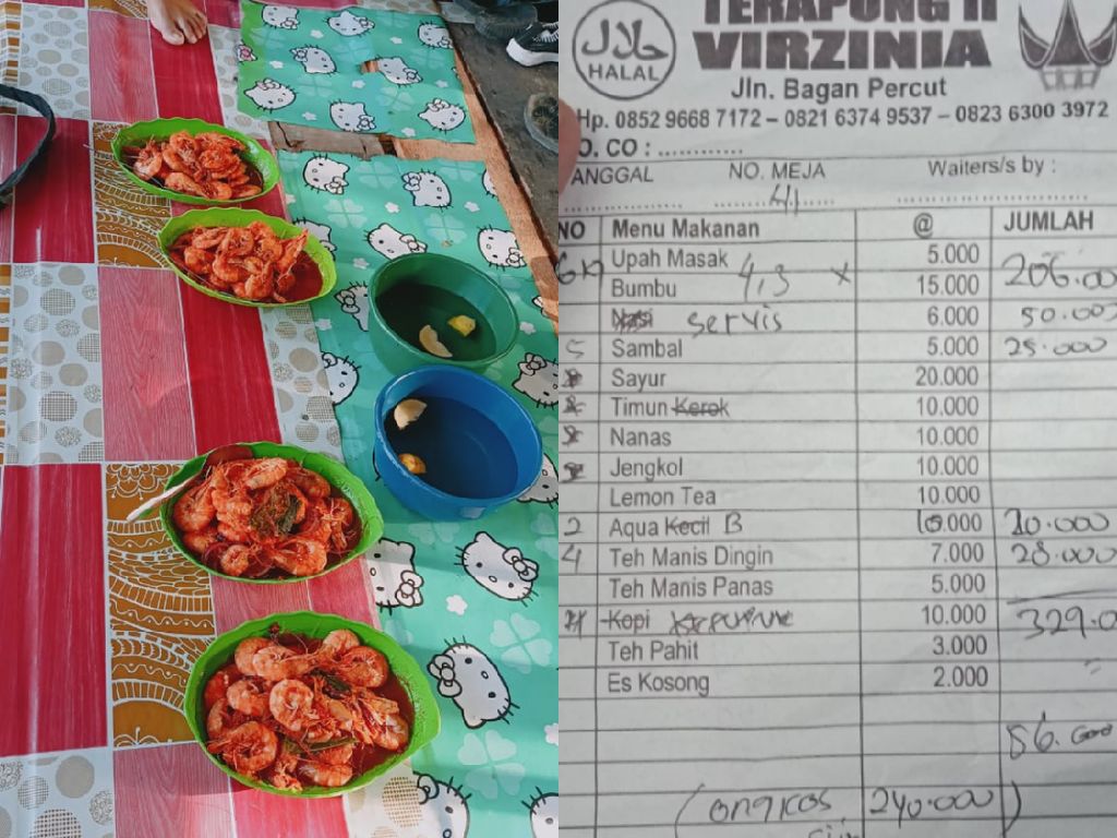 Heboh! Pengunjung Kena Biaya Service Rp 50 Ribu karena Tak Pesan Nasi di Warung Makan