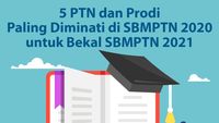 5 PTN dan Prodi Paling Diminati di SBMPTN 2020 untuk Bekal SBMPTN 2021