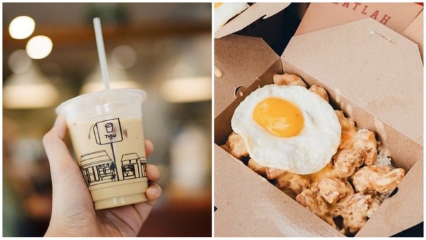 Es Kopi Susu dan Chicken Salted Egg.