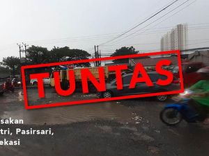 Before-after Ruas Jl Raya Industri: Dulu Rusak, Kini Rampung Diperbaiki