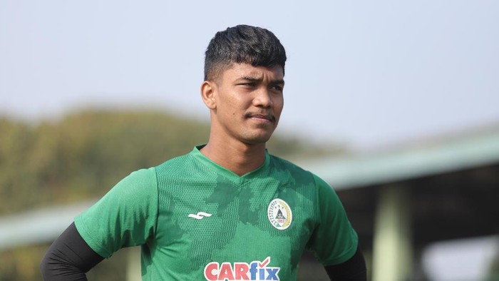 Kiper PSS Sleman, Miswar Saputra,mewaspadai semua lawan di Grup C  Piala Menpora 2021.