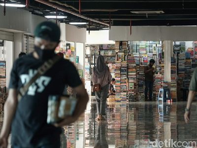 Sepinya Pasar Buku Kenari Jakpus di Tengah Pandemi