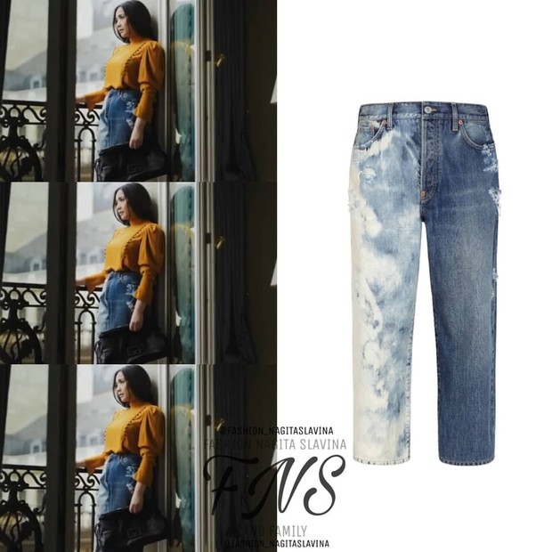 Fashion Nagita Slavina/sumber: Instagram.com/fashion_nagitaslavina Celana jeans nagita slavina