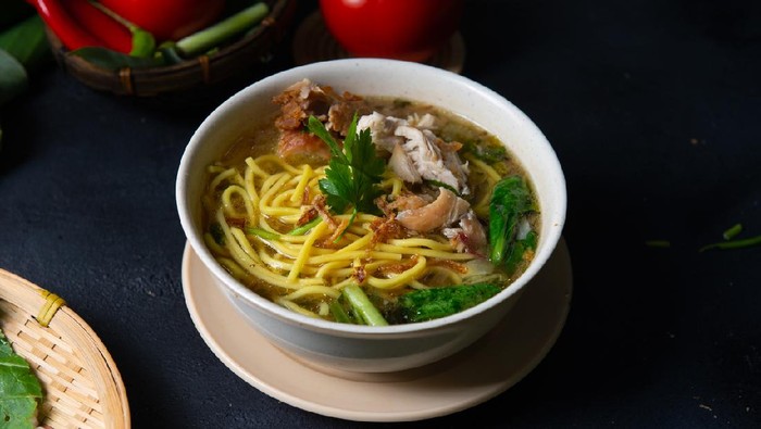 Ilustrasi sop mie instan Ilustrasi sop mie instan