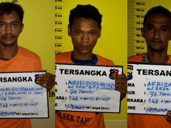 Palak Pedagang di Pekanbaru, 3 Preman Diamankan Polisi