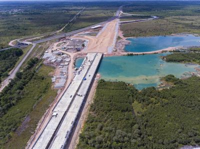 Tengok Progres Pembangunan Tol Palembang-Prabumulih