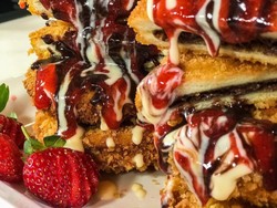 Masak Masak : Roti Tawar Goreng Isi Cokelat dan Selai yang Renyah Manis