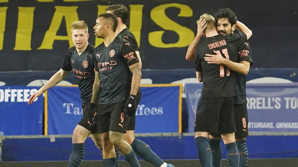 Manchester City melaju ke semifinal Piala FA usai menyingkirkan Everton (Foto: AP/Jon Super)