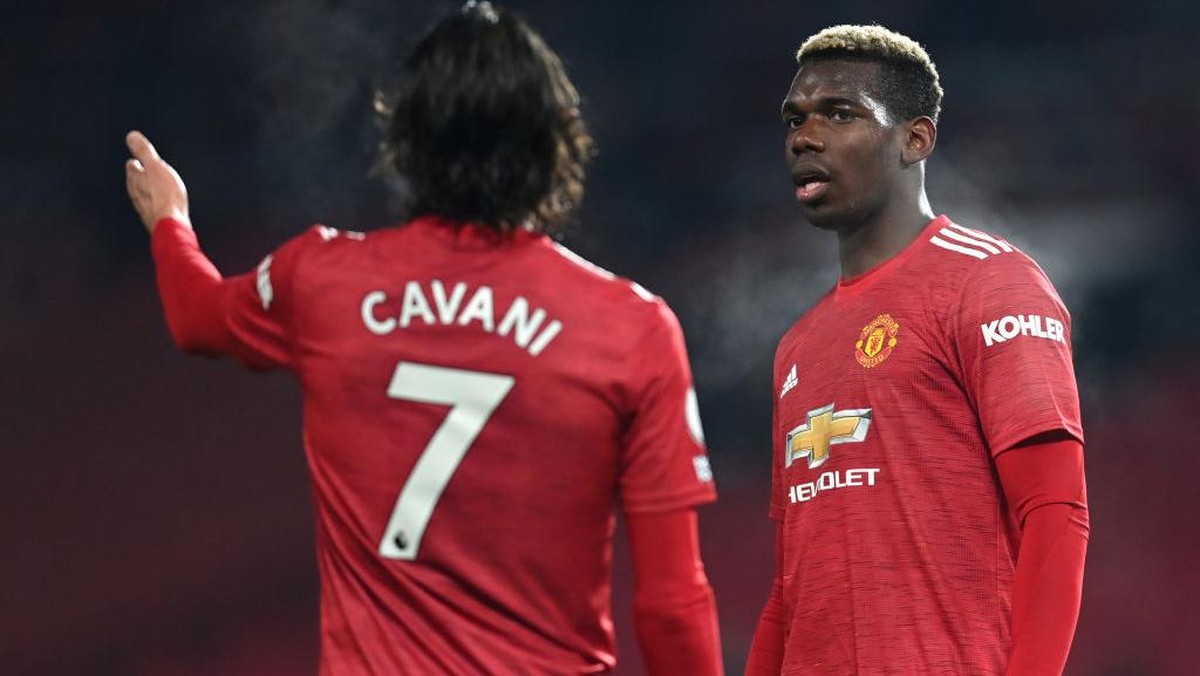 Paul Pogba bisa main lawan Leicester City di PIala FA, Edinson Cavani diragukan (Getty Images/Michael Regan)