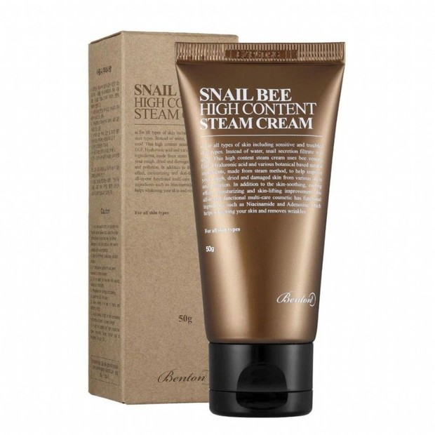 Benton Snail Bee High Content Stream Cream/shoope.co.id Benton Snail Bee High Content Stream Cream yang membantu atasi peradangan jerawat/shoope.co.id