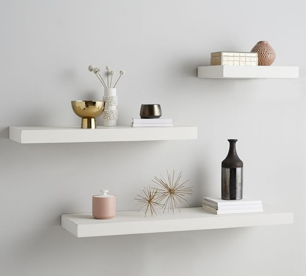 Floating shelves.