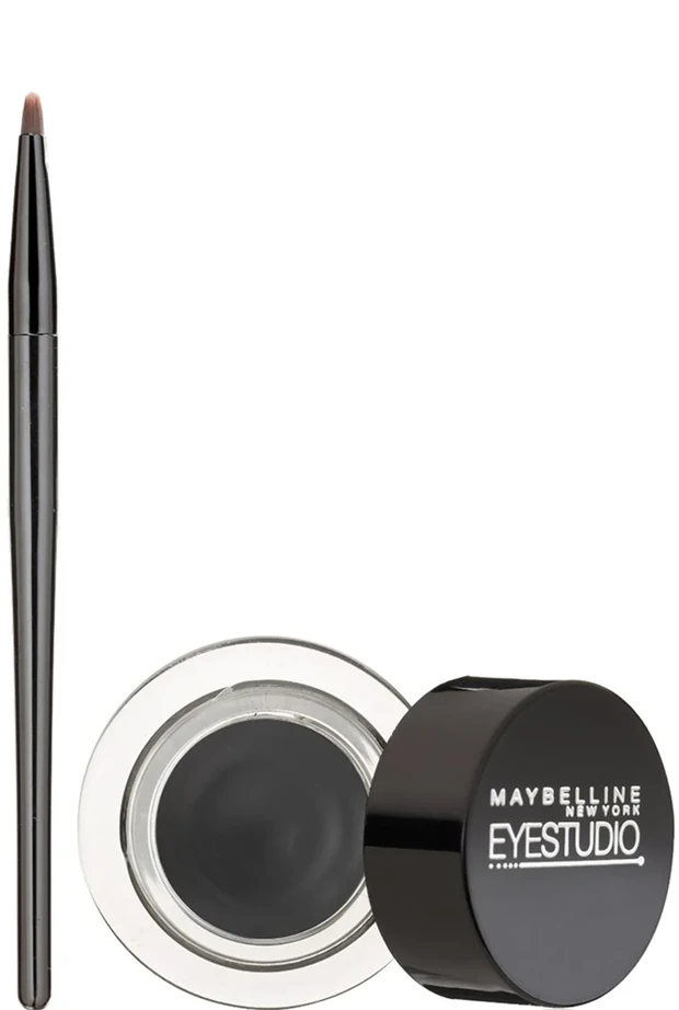 Eyeliner gel merupakan pilihan yang bagus untuk kalian yang suka tampil belebihan dan kamu bisa memilih Maybelline EyeStudio Lasting Drama Gel Eyeliner.