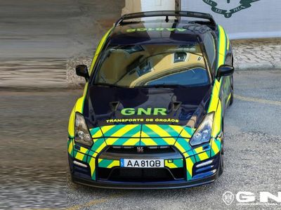 Potret Nissan GT-R Sitaan yang Disulap Jadi Mobil Pengantar Organ Tubuh