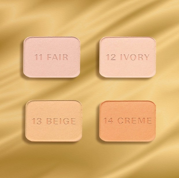 Pilihan Warna Luminizing Silk Powder Foundation/instagram.com/crystallurebywardah 4 pilihan Warna Luminizing Silk Powder Foundation