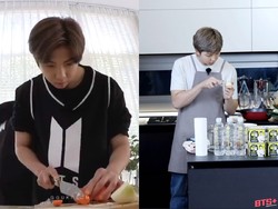 Meracik Salad, RM BTS Tak Tahu Cara Pegang Pisau?