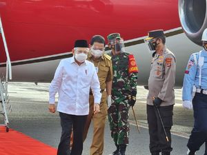 Maruf Amin ke Lampung, Tinjau Vaksinasi dan Bendungan Way Sekampung