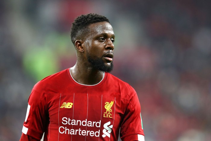 DOHA, QATAR - DECEMBER 18: Divock Origi of Liverpool looks on  during the FIFA Club World Cup semi-final match between Monterrey and Liverpool at Education City Stadium on December 18, 2019 in Doha, Qatar. (Photo by Francois Nel/Getty Images)