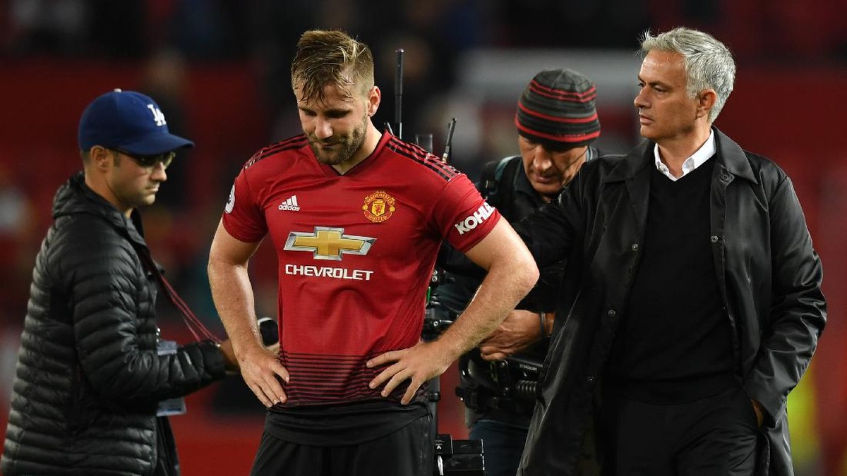 Luke Shaw (Man United) mengaku kehilangan kepercayaan diri ketika dilatih Jose Mourinho. (Foto: Getty Images/Michael Regan)