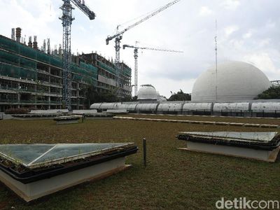 Terkini! Progres Pemugaran Planetarium Jakarta