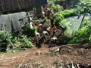 20 Warga Buanamekar Ciamis Mengungsi Akibat Pergerakan Tanah