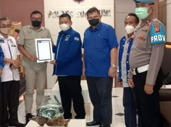 Bawa Susunan Pengurus, DPC Demokrat Datangi Polres Sukabumi