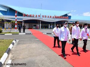 Jokowi Resmikan Terminal Bandara Kuabang Kao