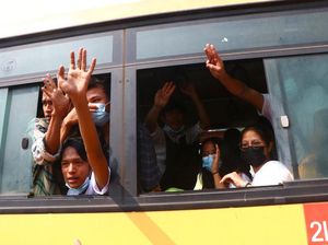 Junta Militer Myanmar Bebaskan Ratusan Demonstran yang Ditangkap