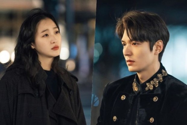 Lee Min Ho dan Kim Go Eun dalam The King and Eternal Monarch.