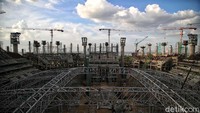 Stadion ini juga akan dilengkapi dengan atap yang bisa dibuka tutup secara otomatis. Teknologi ini diklaim merupakan yang pertama digunakan di Indonesia.