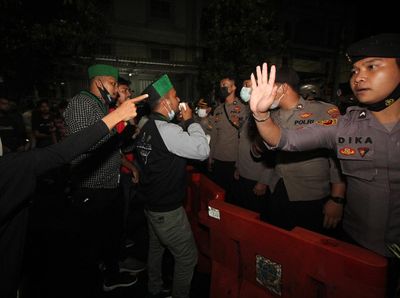 Potret Massa saat Geruduk Lokasi Kongres HMI
