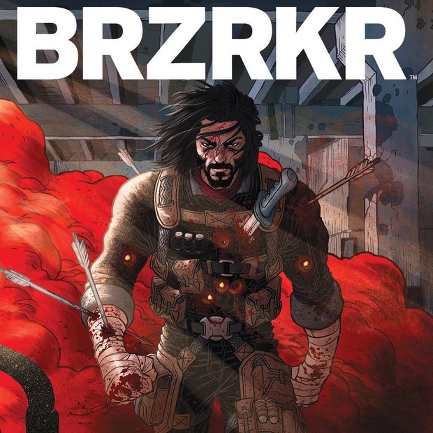 Potret dari sampul komik BRZRKR