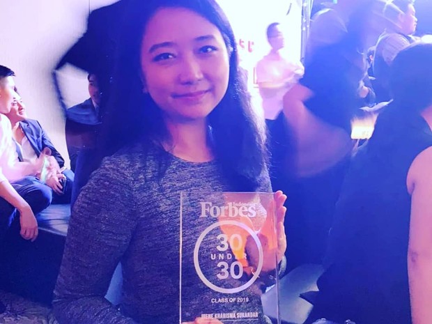 Masuk ke dalam daftar Forbes 30 Under 30/instagram.com/irene_sukandar