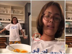 Ngakak! Cewek Ini Battle dengan Kecoak Saat Masak Telur