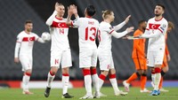 Dengan hasil ini, Turki memimpin klasemen Grup G dengan tiga poin, Belanda di posisi terbawah. Murad Sezer/Pool Photo via AP.