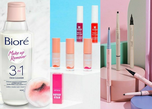 Contoh produk kecantikan dengan fungsi 3in1/Foto: Instagram.com/id.biore/eminacosmetics/jacquelle_official belanja online
