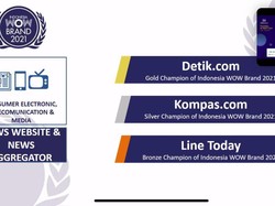 detikcom Raih Gold Champion of Indonesia di WOW Brand Festive Day 2021