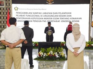 Lantik 79 Pejabat Fungsional, Sekjen ESDM Minta Tingkatkan Kinerja