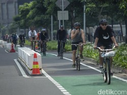 Dishub: Hari Kerja Lewat Jam 6, Road Bike Wajib di Jalur Sepeda Sudirman