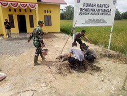 Kawal Food Estate, Polisi-Warga Kalteng Bangun Pondok Hasupa Hasundau