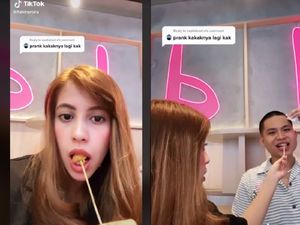 Prank Suapi Makanan Bekas Emutan ke Orang Lain, TikToker Ini Dikecam Netizen Prank Suapi Makanan Bekas Emutan ke Orang Lain, TikToker Ini Dikecam Netizen