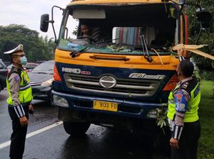 Pohon Tumbang di Tol Waru-Perak Timpa 2 Kendaraan